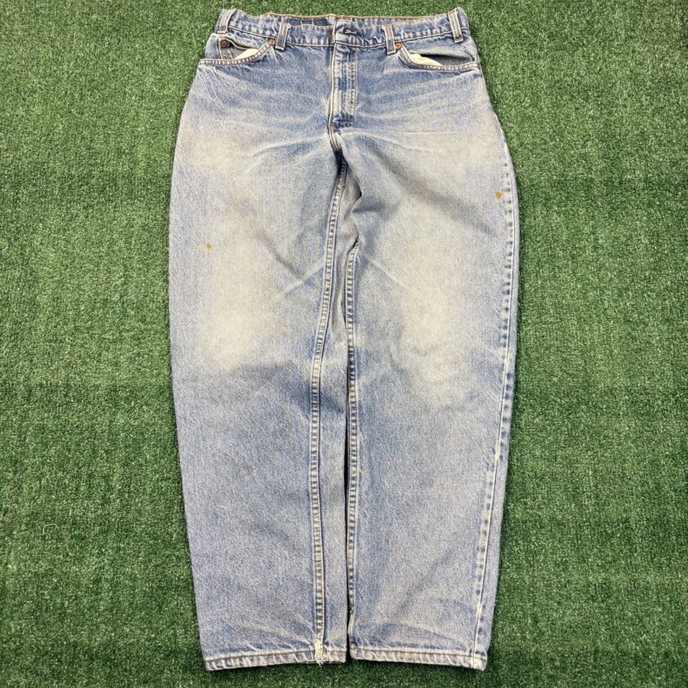 Vintage 90s Levis 550 Orange Tab Jeans - Picture 3 of 5